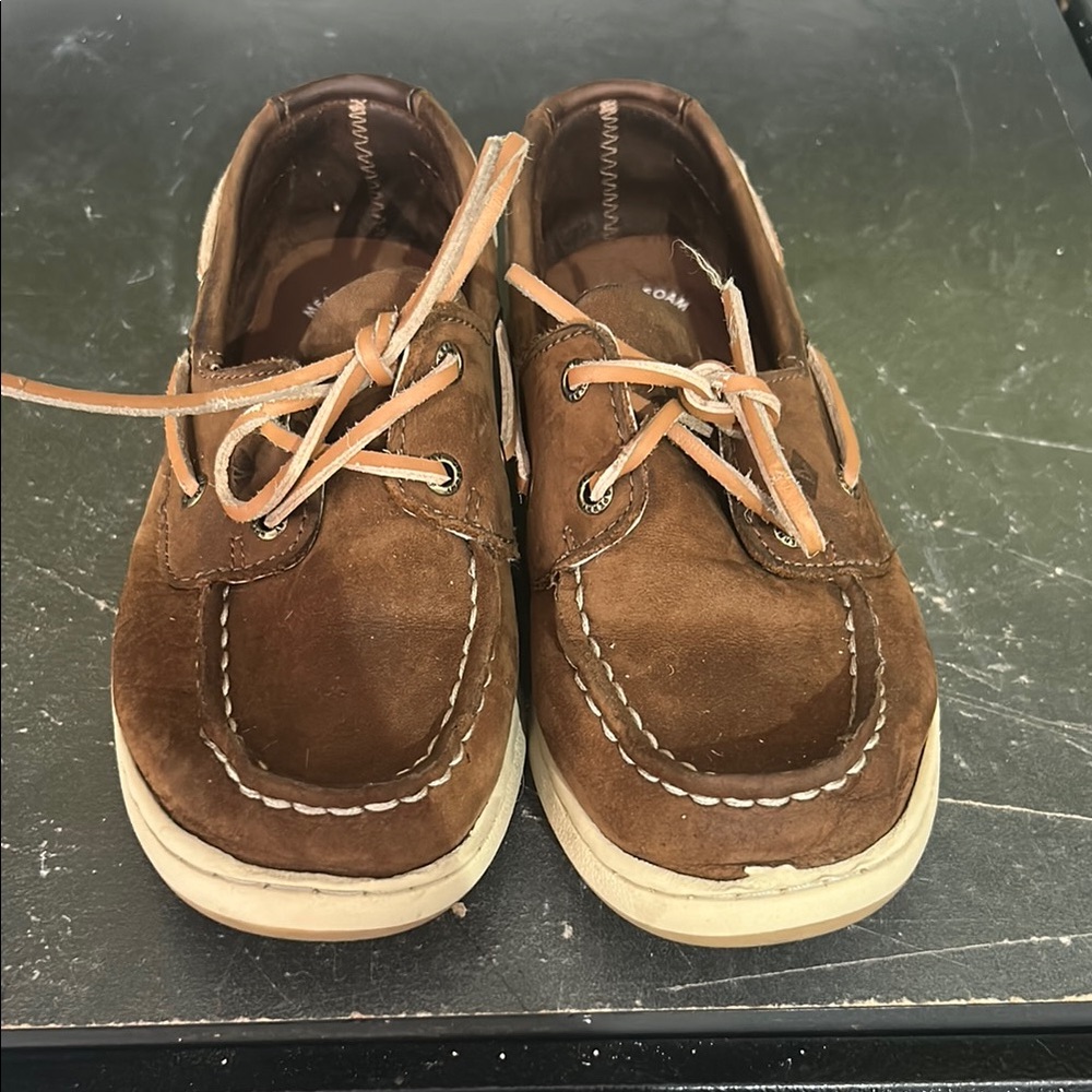 Kids Sperry Brown Boat Shoes